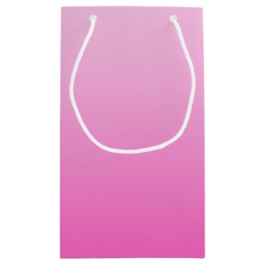 Girly Monograms Ombre Dusty roos Blush Pink Klein Cadeauzakje (Achterkant)