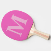 Girly Monograms Ombre Dusty roos Blush Pink Tafeltennisbatje (Zijkant)