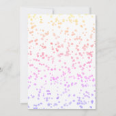 Girly Multi-Color Glitter 13e Verjaardag Script Kaart (Achterkant)