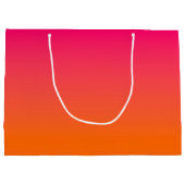 Girly Naam 21e Verjaardag Bright Pink Sinaasappel Groot Cadeauzakje (Achterkant)