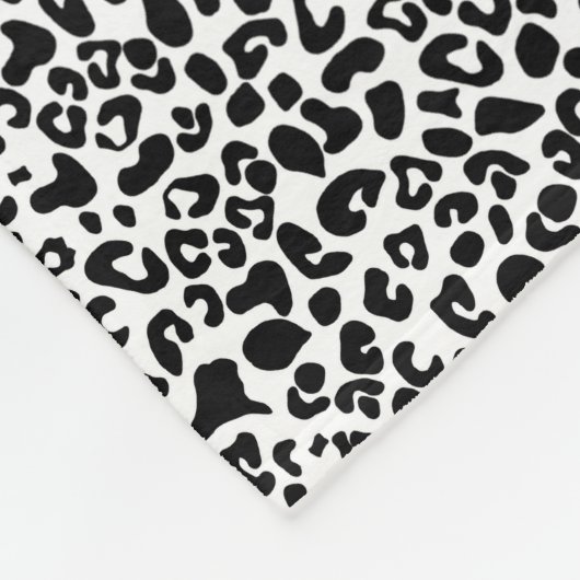 Girly Name Leopard Print  Cobalt Blue Ribbon Fleece Deken (Hoek)