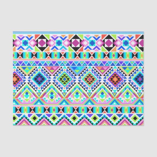 Girly Native Aztec Tribal Tissuepapier (Voorkant)