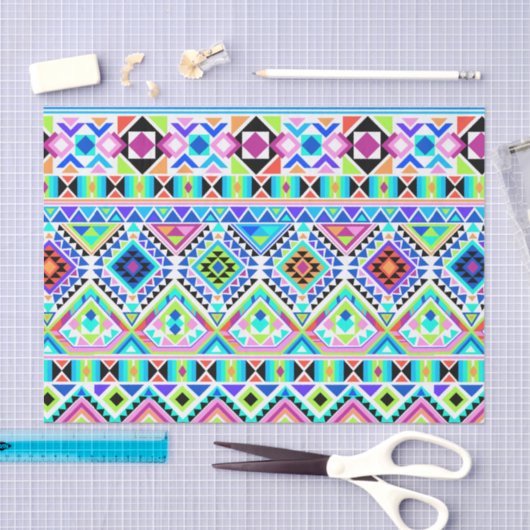 Girly Native Aztec Tribal Tissuepapier (Craft)