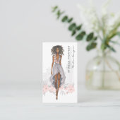 Girly New York Mode Designer Visitekaartje (Staand voorkant)