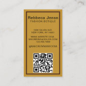 Girly New York Mode Designer Visitekaartje (Achterkant)