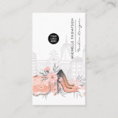 Girly New York Mode Designer Visitekaartje (Voorkant)