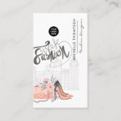 Girly New York Mode Week Designer Visitekaartje (Voorkant)