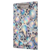 Girly Opal Leopard Print Office School Klembord (Links)