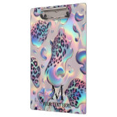 Girly Opal Leopard Print Office School Klembord (Links)