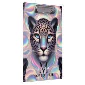 Girly Opal Leopard Print Office School Klembord (Rechts)