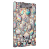 Girly Opal Leopard Print Office School Klembord (Rechts)