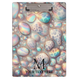 Girly Opal Leopard Print Office School Klembord