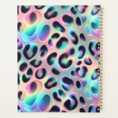 Girly Opal Leopard Print Office School Planner (Achterkant)