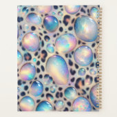 Girly Opal Leopard Print Office School Planner (Achterkant)