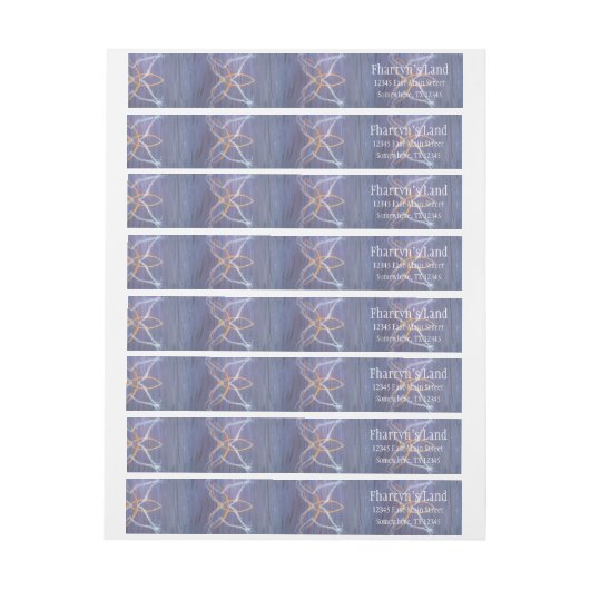 Girly Paars Butterfly Celtic Trinity Triquetra (Vel)