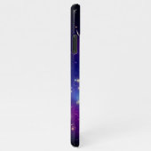 Girly Paars Celestial Photo Monogram iPhone Hoesje (Rechterkant)