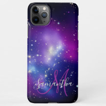 Girly Paars Celestial Photo Monogram
