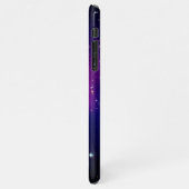 Girly Paars Celestial Photo Monogram iPhone Hoesje (Linkerkant)