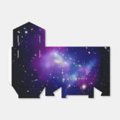 Girly Paars Galaxy Celestial Monogram Bedankdoosjes (Uitgevouwen)