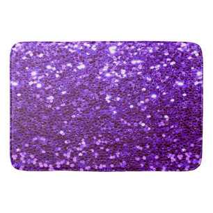 Girly Paars Glitter Bling Glam Modern Badmat