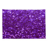 Girly Paars Glitter Bling Glam Modern Kussensloop (Achterkant-Rechts)