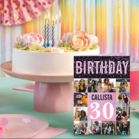 Girly Paars Glitter Confetti 12 Foto van Birthday