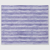 Girly Paars Glitter Glam Stripes Cadeaupapier (Vlak)