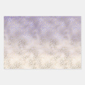 Girly Paars Gold Ombre Leopard Print Inpakpapier Vel (Voorkant)