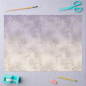 Girly Paars Gold Ombre Leopard Print Tissuepapier (Craft)