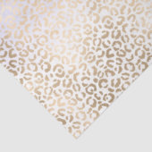 Girly Paars Gold Ombre Leopard Print Tissuepapier (Detail)