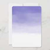 Girly Paars Ombre Kaart (Achterkant)
