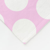 Girly Paars Owl Winter Light Paarse Polka Dots Fleece Deken (Hoek)