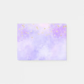 Girly Paars Pink Tie Dye Gold Confetti Post-it® Notes (Voorkant)