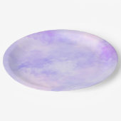 Girly Paars Pink Tie Dye Papieren Bordje (Gekanteld)