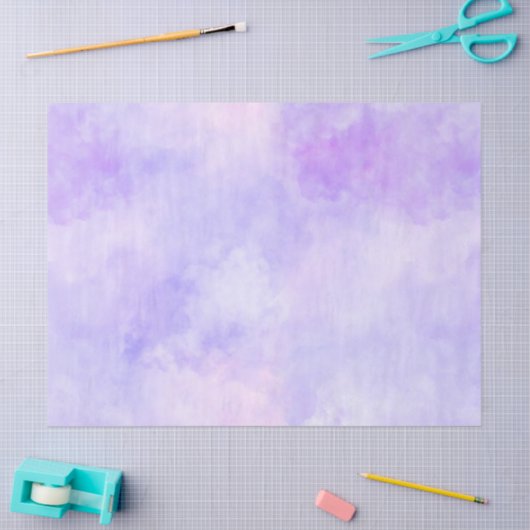 Girly Paars Pink Tie Dye Tissuepapier (Craft)