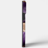 Girly Paarse Agaat Stone Roos Goud Stijlvol Case-Mate iPhone Case (Achterkant / Rechts)