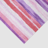 Girly Paarse Blush Roze Rode Strepen Kerst Tissuepapier (Detail)