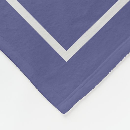 Girly Paarse en Blauwe Waterverf Monogram Naam Fleece Deken (Hoek)