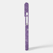 Girly Paarse Glitzy Sparkle Case-Mate iPhone Case (Achterkant / Links)
