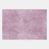 Girly Paarse Glitzy Sparkle Inpakpapier Vel (Voorkant)