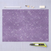 Girly Paarse Glitzy Sparkle Tissuepapier (Craft)
