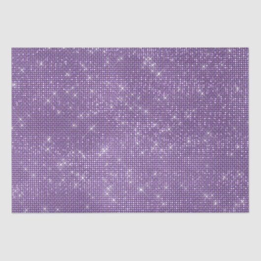 Girly Paarse Glitzy Sparkle Tissuepapier (Voorkant)