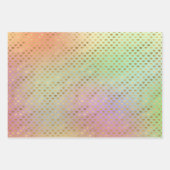 Girly Paarse Gouden Luipaard Glitter Harten Inpakpapier Vel (Voorkant 3)