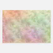 Girly Paarse Gouden Luipaard Glitter Harten Inpakpapier Vel (Voorkant)