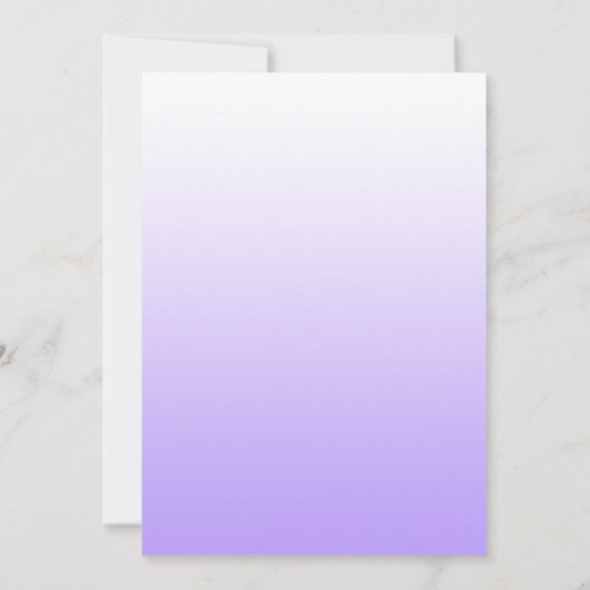 girly paarse gradiënt ombre fotoscript sweet 16 kaart (Achterkant)