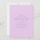 Girly Paarse Lavendel Foto Arch Graduation Party Kaart (Achterkant)