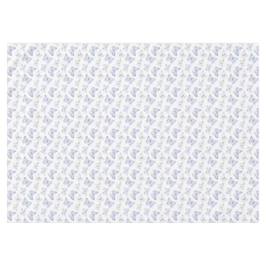 Girly Paarse Lavendel Vlinders Verjaardag Tafelkleed (Voorkant (Horizontaal))