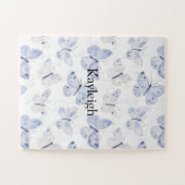 Girly Paarse lavendelvlinders Legpuzzel (Horizontaal)