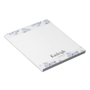 Girly Paarse lavendelvlinders Notitieblok