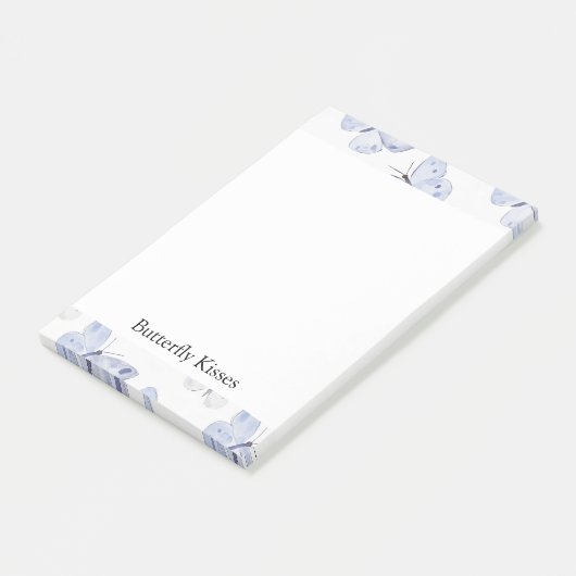 Girly Paarse lavendelvlinders Post-it® Notes (Schuin)